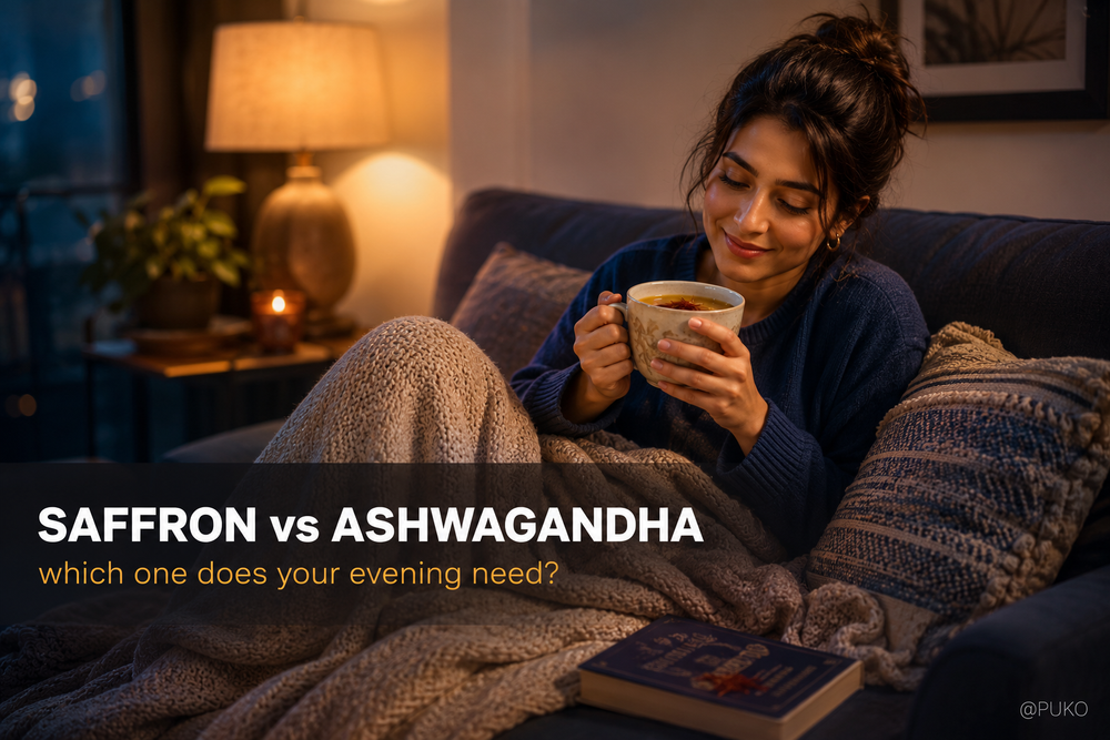 Saffron vs Ashwagandha for Mood and Stress: Which One Does Your Evening Need?