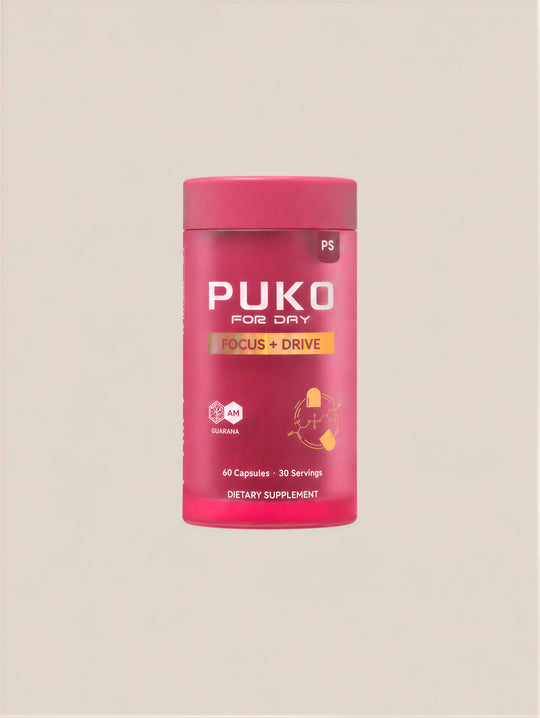 PUKO Focus + Drive supplement bottle